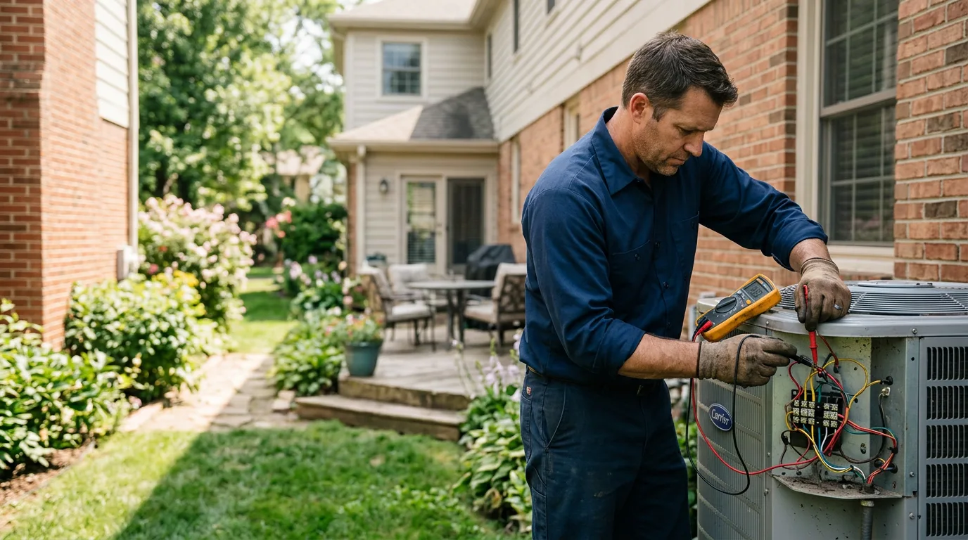 HVAC technician working near Mendham, NJ